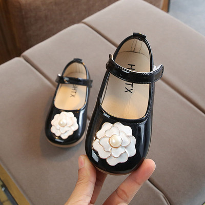 Pantofi eleganti pentru copii in trei culori cu element 3D