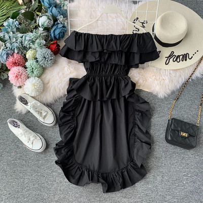 Bluza de dama cu maneca scurta - model asimetric in mai multe culori