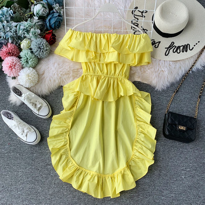 Bluza de dama cu maneca scurta - model asimetric in mai multe culori