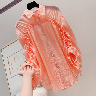 Cămașă de damă cu mâneci lungi în patru culori