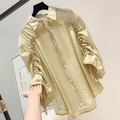 Cămașă de damă cu mâneci lungi în patru culori