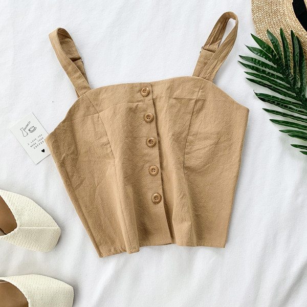 Къс дамски потник с копчета в няколко цвята