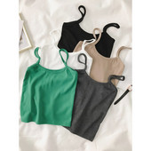 Maieu casual dama cu bretele subtiri in diferite culori