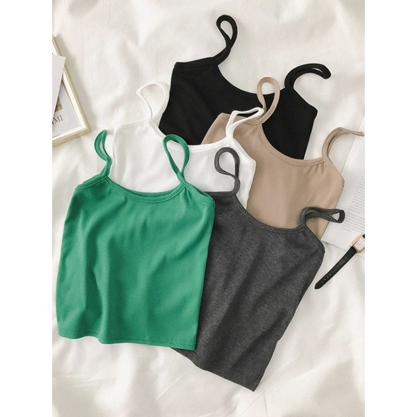 Maieu casual dama cu bretele subtiri in diferite culori