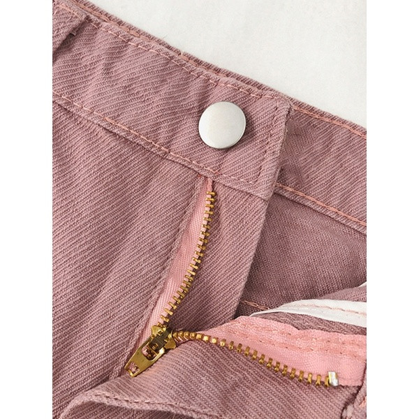 Fusta de dama casual din denim cu talie inalta in trei culori