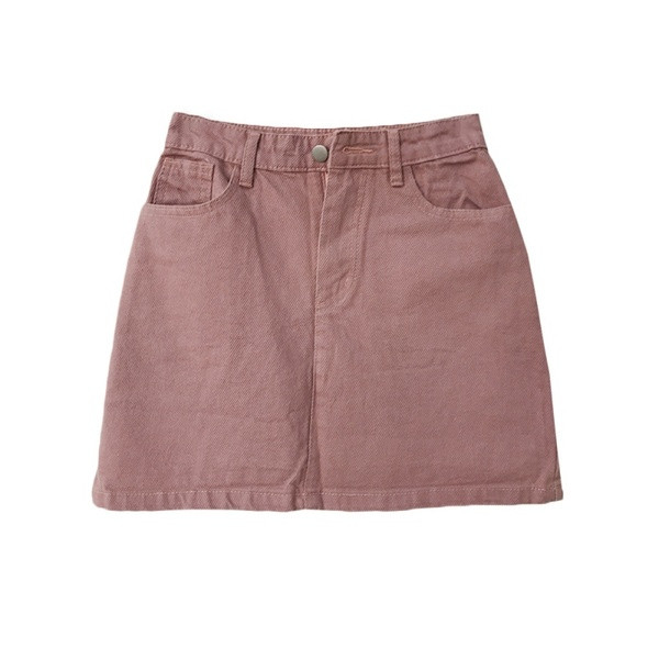 Fusta de dama casual din denim cu talie inalta in trei culori