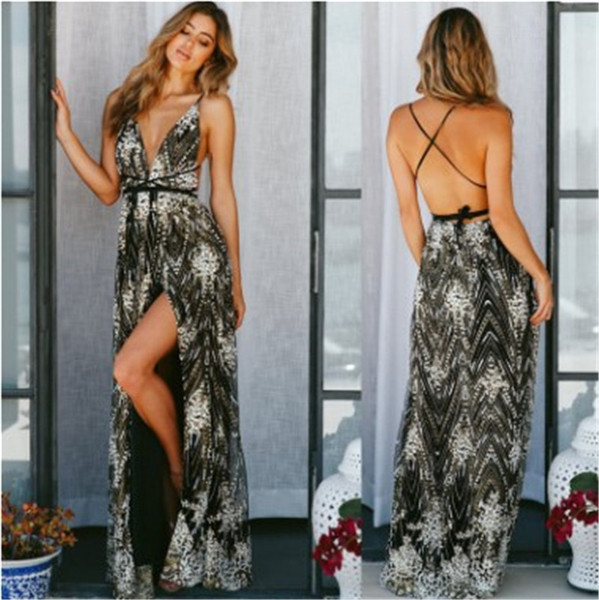 Rochie moderna de dama lunga cu bretele incrucisate