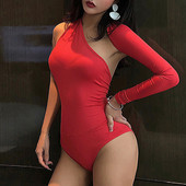 Body de dama modern cu o maneca in mai multe culori