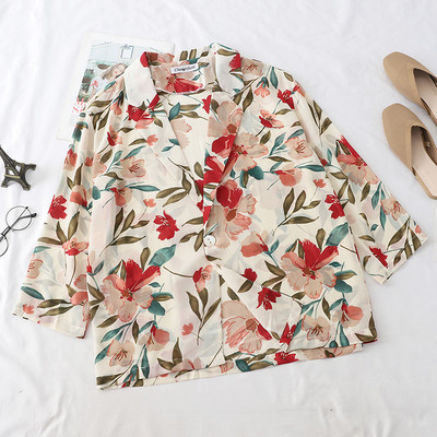 Geaca de vara dama cu motive florale in mai multe culori