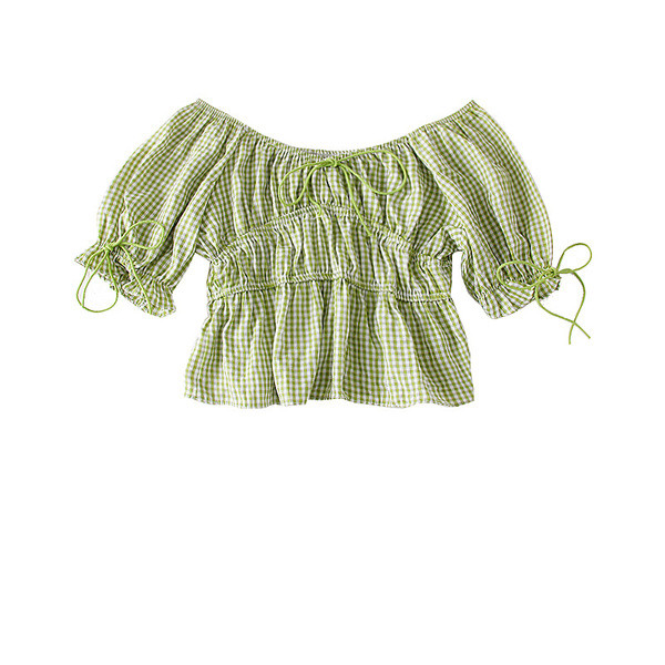 Bluza dama in carouri cu umerii goi in mai multe culori