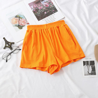 Pantaloni scurți casual dama cu talie elastica in mai multe culori