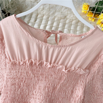 Rochie moderna de dama cu decolteu O in mai multe culori