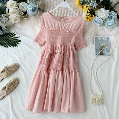 Rochie moderna de dama cu decolteu O in mai multe culori