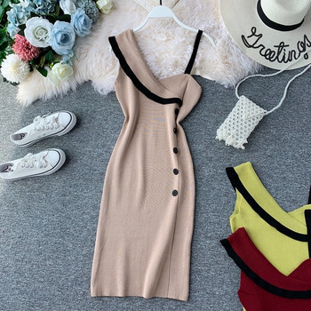 Rochie de dama cu o curea in mai multe culori