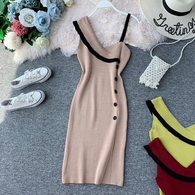 Rochie de dama cu o curea in mai multe culori