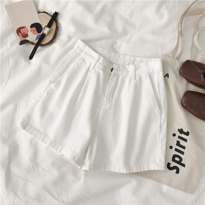 Дамски ежедневни къси панталони в черен,бежов и бял цвят