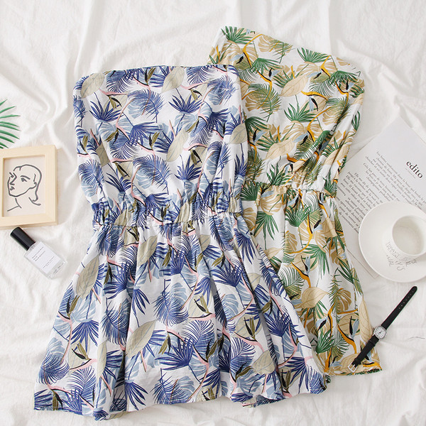 Casual γυναικείες ολόσωμες φόρμες με γυμνούς ώμους σε διάφορα χρώματα