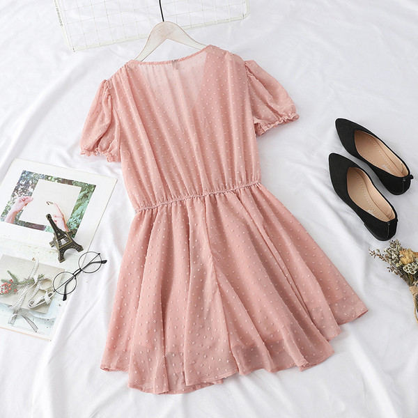 Salopeta de vara dama cu maneci scurte si cravate in mai multe culori