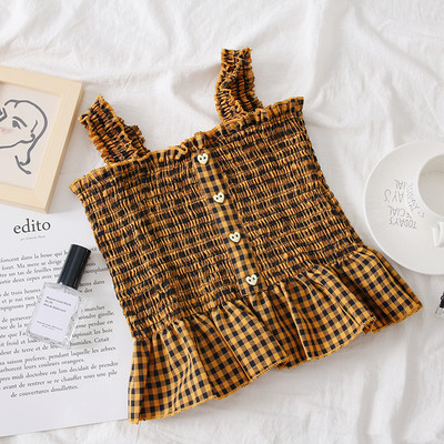 Ежедневен дамски потник на презрамки и копчета в няколко цвята