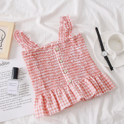 Ежедневен дамски потник на презрамки и копчета в няколко цвята