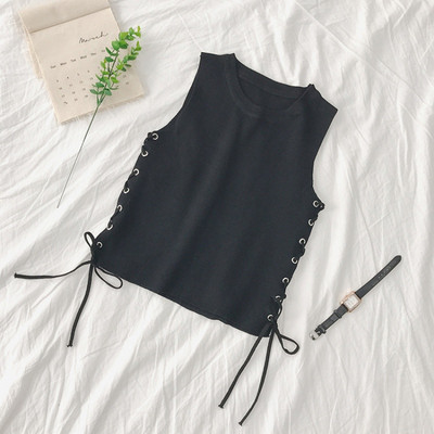 Maiou de damă de zi cu zi cu cravate în patru culori