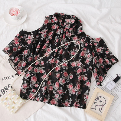 Bluza de dama model nou model lat cu model floral in mai multe culori