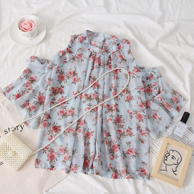 Bluza de dama model nou model lat cu model floral in mai multe culori