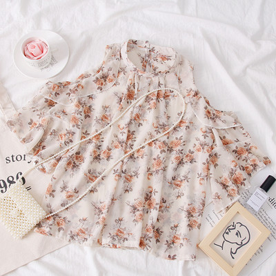 Bluza de dama model nou model lat cu model floral in mai multe culori