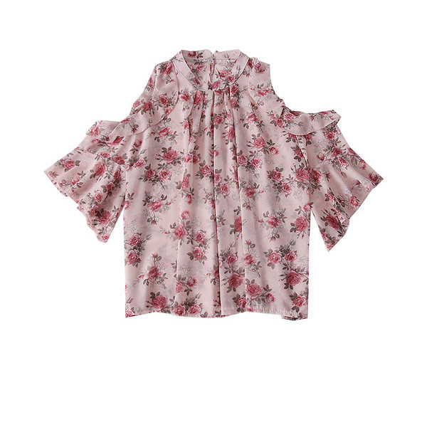 Bluza de dama model nou model lat cu model floral in mai multe culori