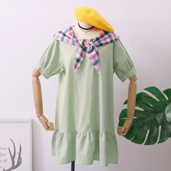 Rochie casual de dama croita cu decolteu O in mai multe culori