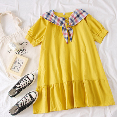 Rochie casual de dama croita cu decolteu O in mai multe culori