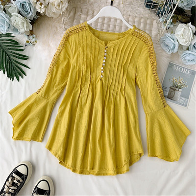 Cămașă modernă de damă cu mâneci lungi lotus în mai multe culori