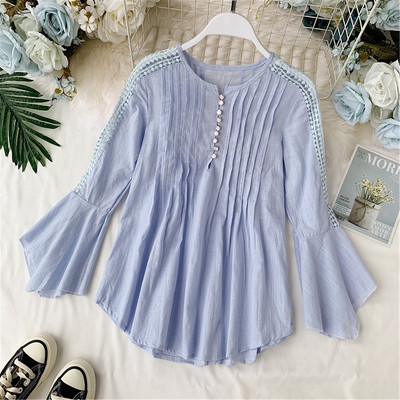 Cămașă modernă de damă cu mâneci lungi lotus în mai multe culori