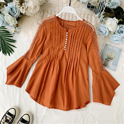 Cămașă modernă de damă cu mâneci lungi lotus în mai multe culori