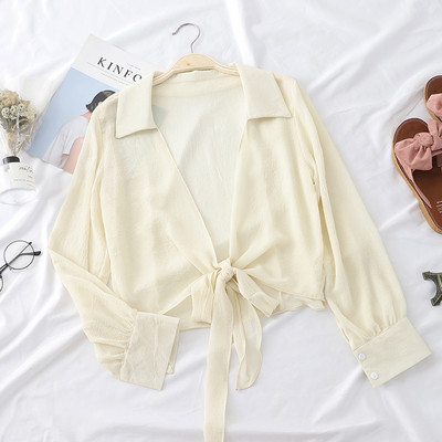 Cămașă de damă de ultimă generație cu șireturi în mai multe culori