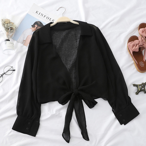 Cămașă de damă de ultimă generație cu șireturi în mai multe culori