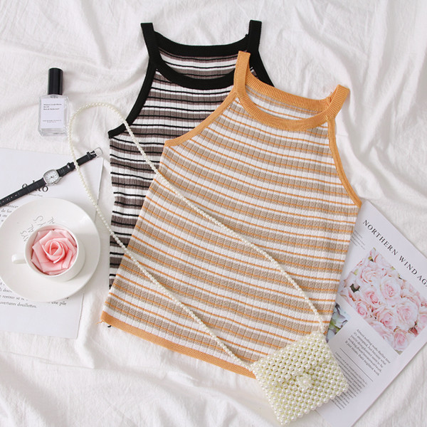 Maiou de damă casual model nou cu bretele subțiri în mai multe culori