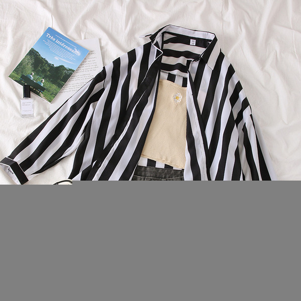 Camasa de dama in dungi stil nou model cu nasturi