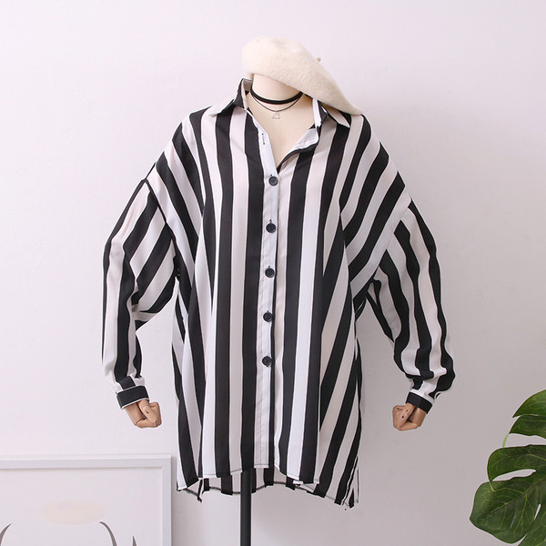 Camasa de dama in dungi stil nou model cu nasturi