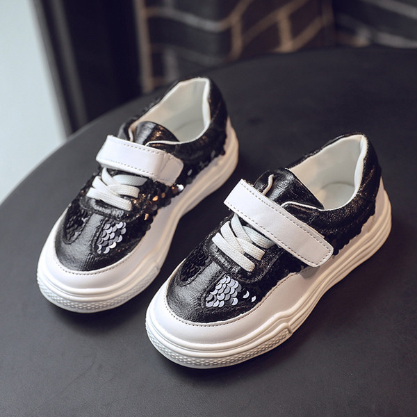 Adidași moderni pentru copii cu paiete - pentru fete