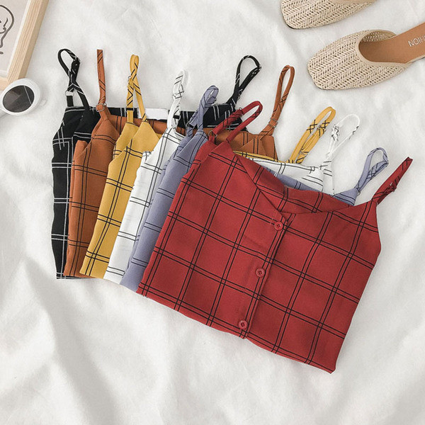 Maiou de zi cu zi pentru damă cu bretele subțiri și nasturi în mai multe culori