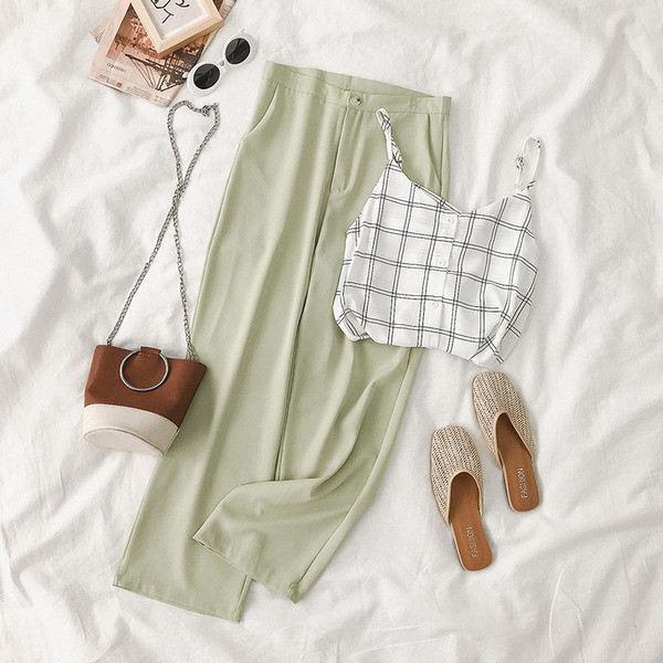 Maiou de zi cu zi pentru damă cu bretele subțiri și nasturi în mai multe culori