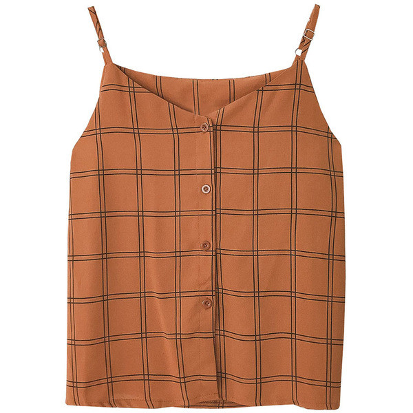 Maiou de zi cu zi pentru damă cu bretele subțiri și nasturi în mai multe culori