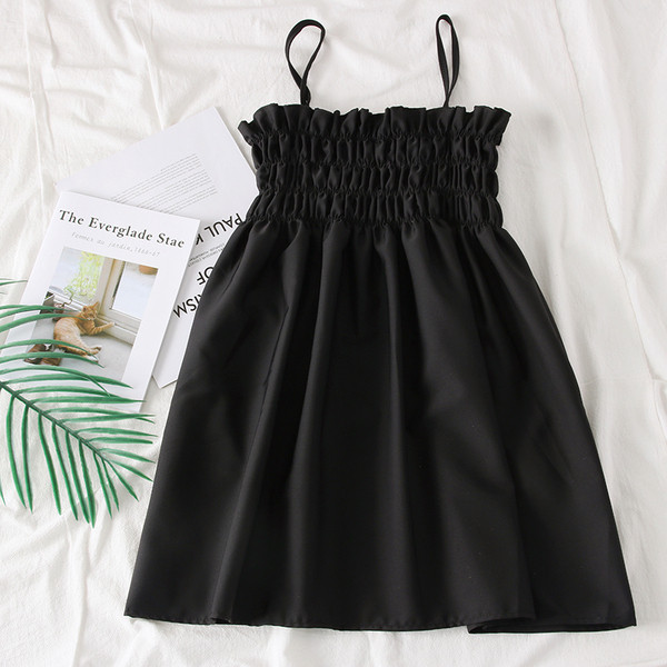 Rochie de dama decupata cu bretele in maro si negru