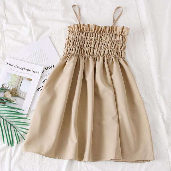 Rochie de dama decupata cu bretele in maro si negru