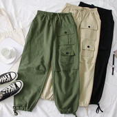 Pantaloni de dama sport si eleganti in verde, bej si negru