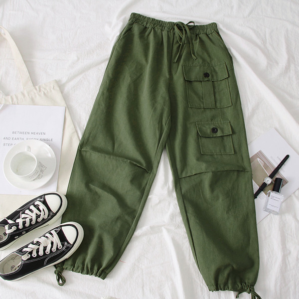 Pantaloni de dama sport si eleganti in verde, bej si negru