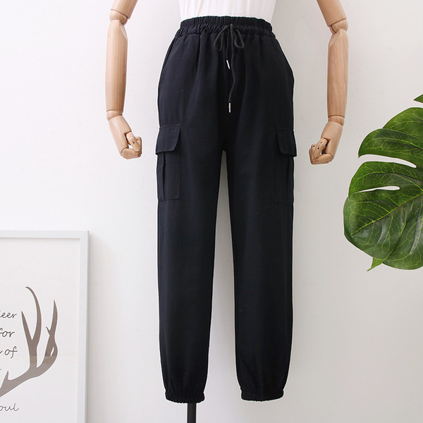 Model nou de pantaloni sport dama in culorile verde, bej si negru