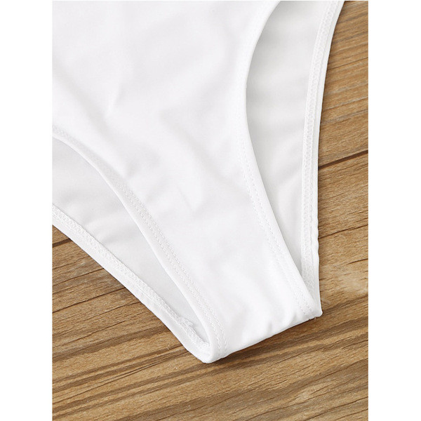 Μοντέρνο γυναικείο ολόσωμο με λευκό χρώμα