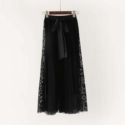 Model nou de pantaloni de dama cu talie inalta si dantela in mai multe culori